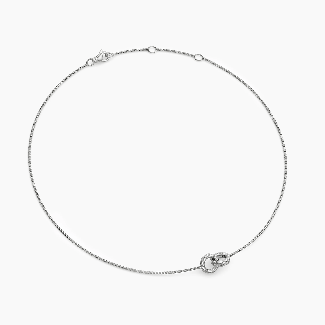 David Yurman Sculpted Cable Linked Necklace Sterling Silver, 9.2mm