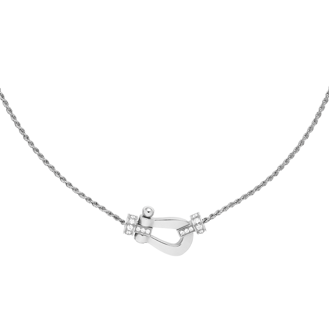 FRED Force 10 18k White Gold Medium Model Necklace