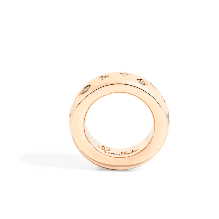 Pomellato Iconica 18k Yellow Gold Diamond Slim Ring