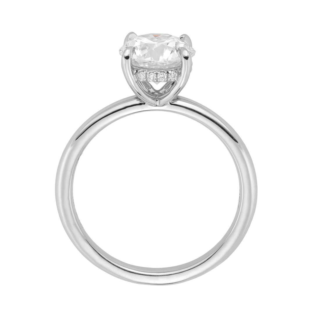 Hamilton Silhouette Collection Platinum and Diamond Mounting Ring