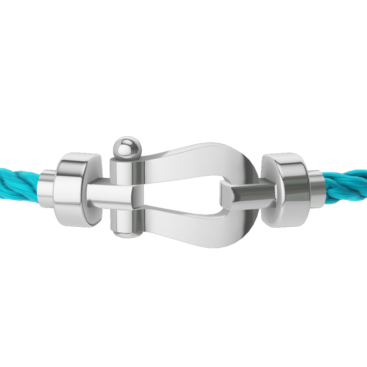 FRED Turquoise Cord Bracelet with 18k White MD Buckle, Exclusively at Hamilton Jewelers