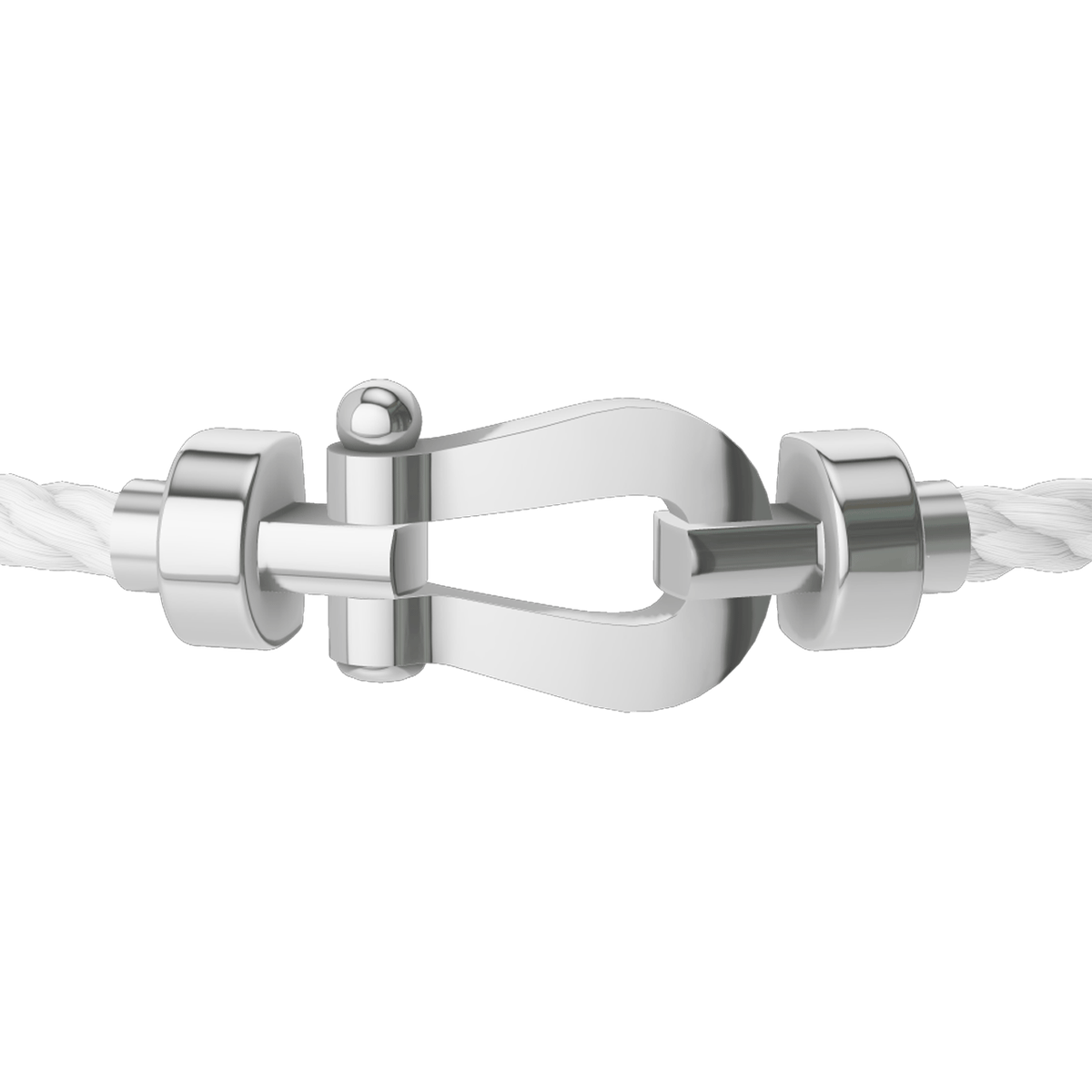 [White Gold] FRED Force 10 white gold buckle detail