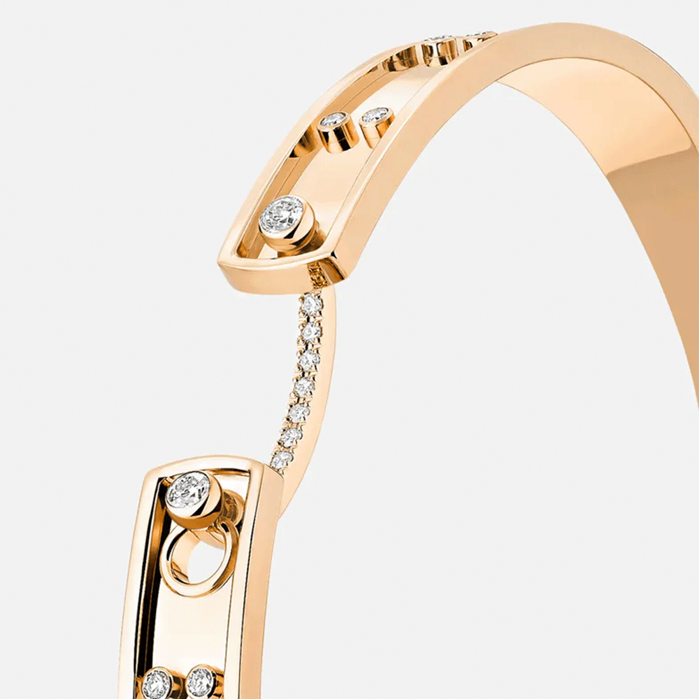 Nouvel Heritage Picnic In Paris Mood 18k Rose Gold Bangle Small