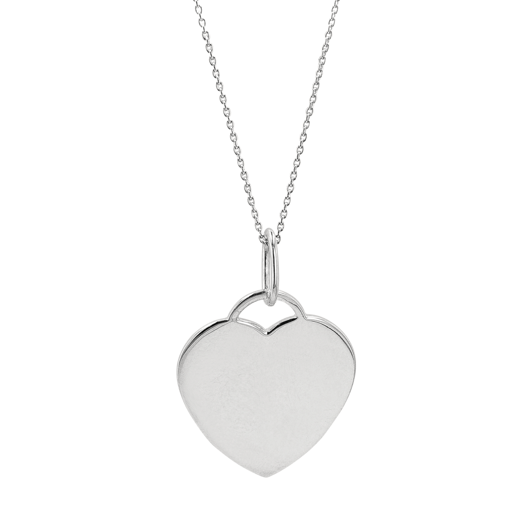 Hamilton Sterling Silver Flat Heart Charm