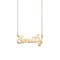14k Yellow Gold Script Name Necklace