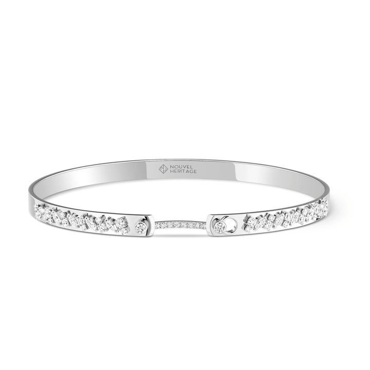 Nouvel Heritage Under The Stars Mood 18k White Gold Bangle Small