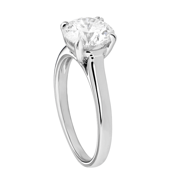 Hamilton Cherish Collection 18k White Gold and 1.00 Total Weight Cushion Cut Diamond Engagement Ring