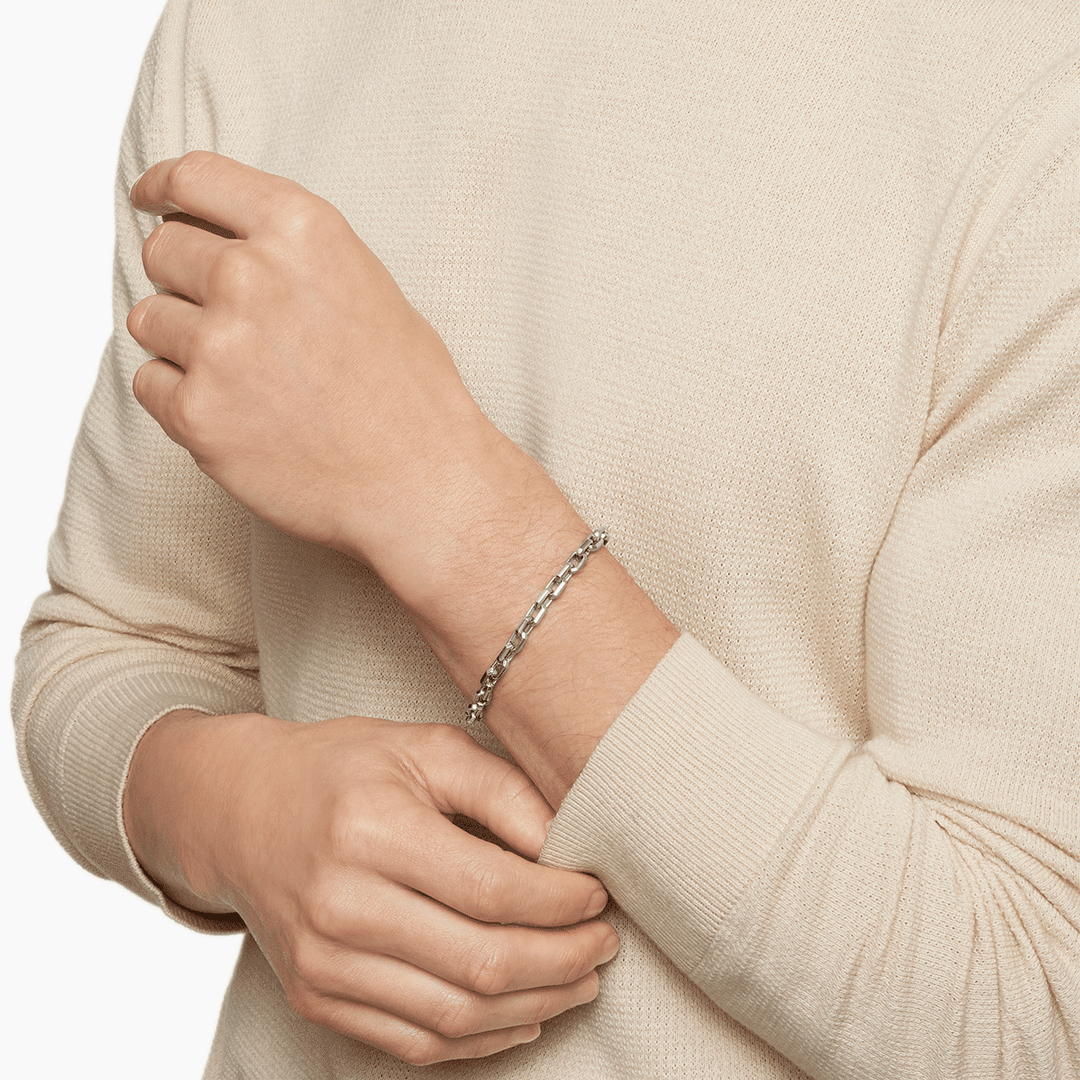 David Yurman Streamline Heirloom Chain Link Bracelet Sterling Silver, 5.5mm