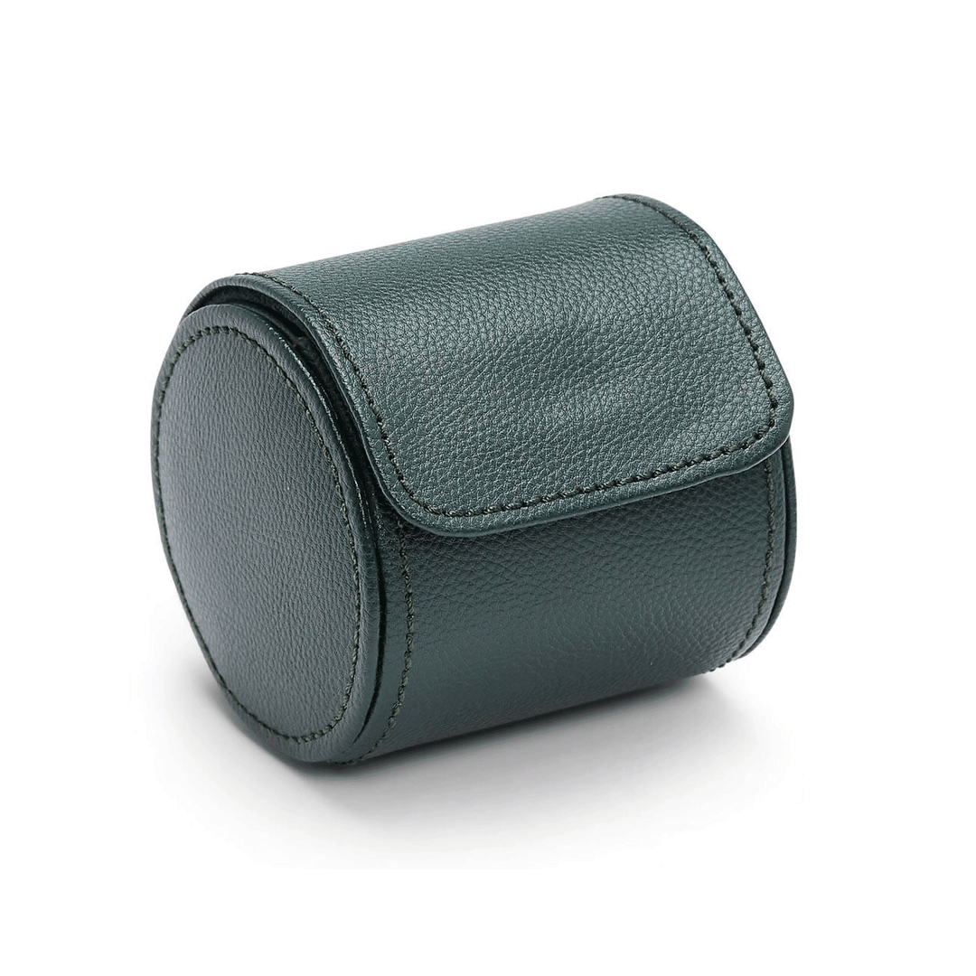 Wolf Designs British Racing Green Single Watch Roll