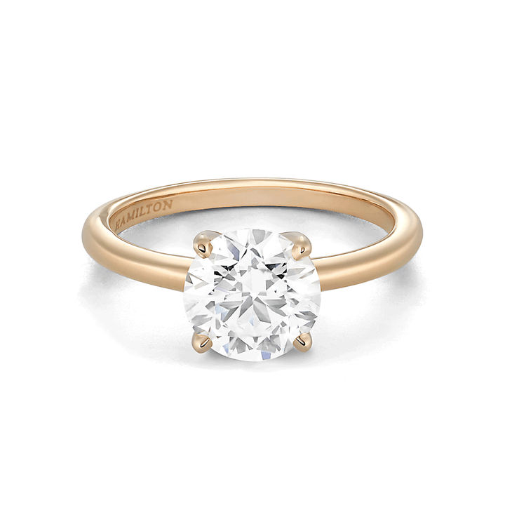 Hamilton Select Collection 14k Yellow Gold and 1.00 Total Weight Diamond Engagement Ring