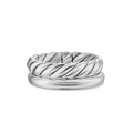 David Yurman Mercer Two Row Ring Sterling Silver, 8mm