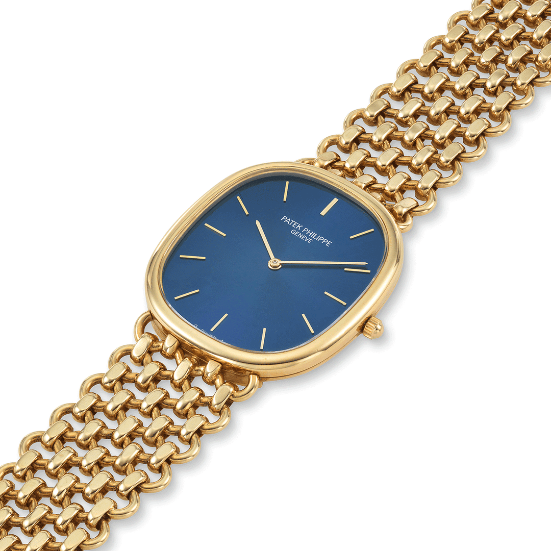 PATEK PHILIPPE YELLOW GOLD ELLIPSE BRACELET WATCH REF. 3738/6J