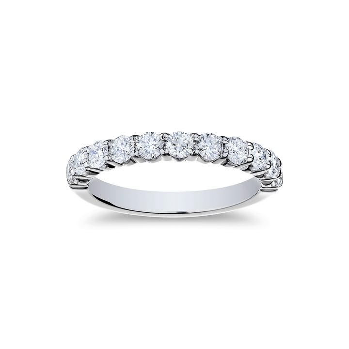 18k White Gold and 1.000 Total Weight Diamond Band