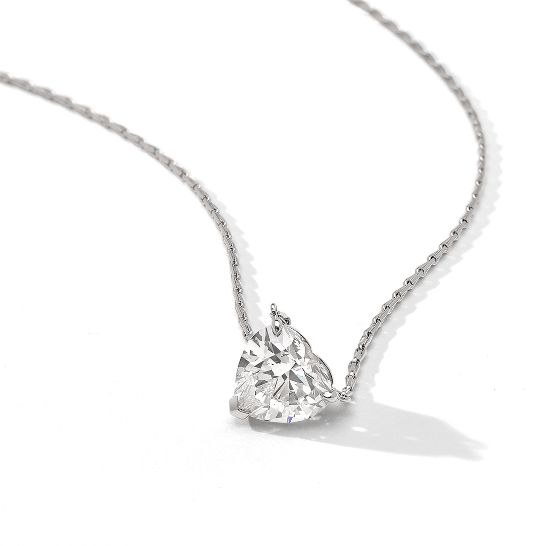 Hamilton Private Reserve Collection Platinum and Heart Shape Diamond 6.18 Total Weight Pendant