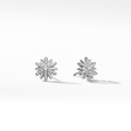 David Yurman Petite Starburst Stud Earrings Sterling Silver with Diamonds, 10mm