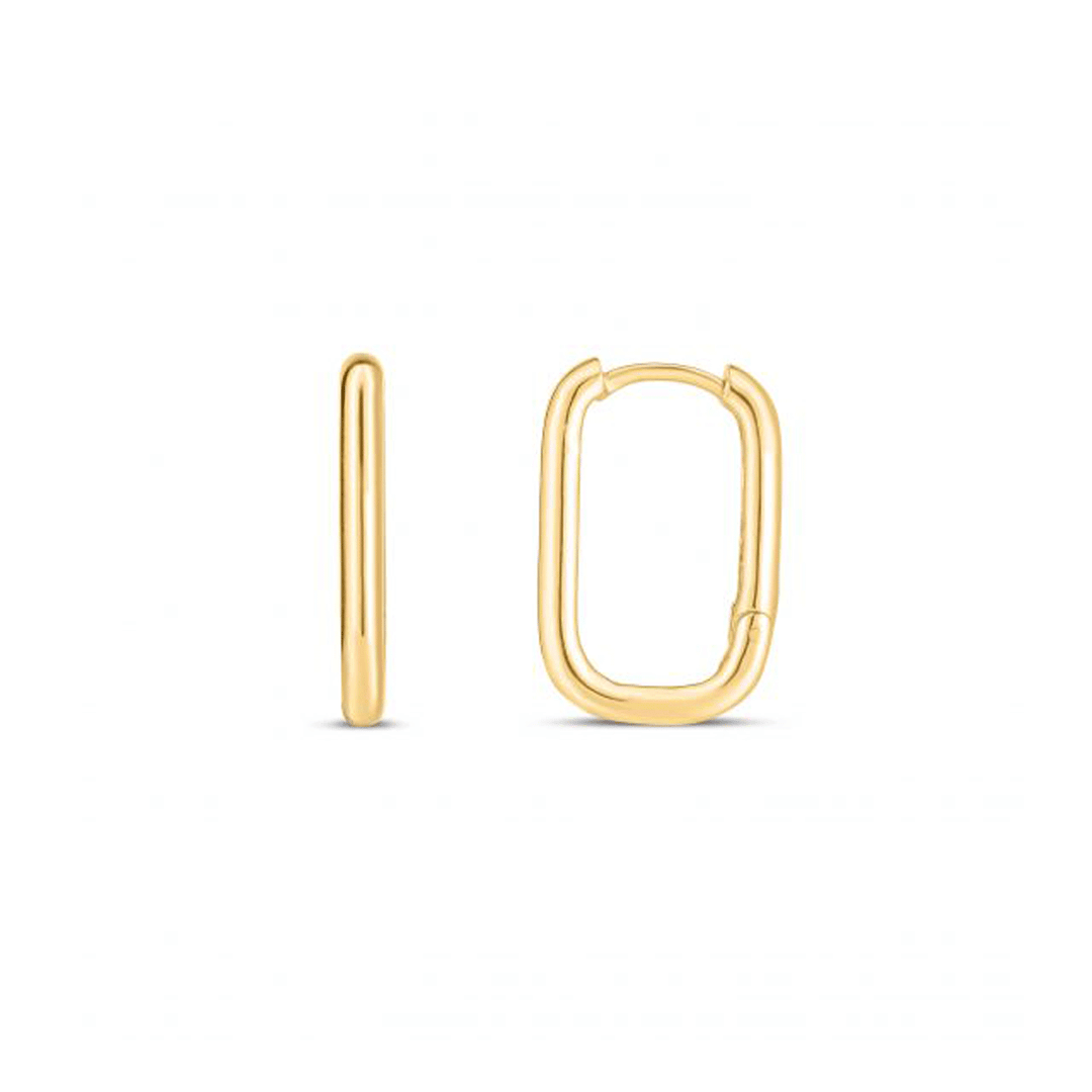 Hamilton Collection 14k Yellow Gold 19mm Paperclip Huggie Hoops