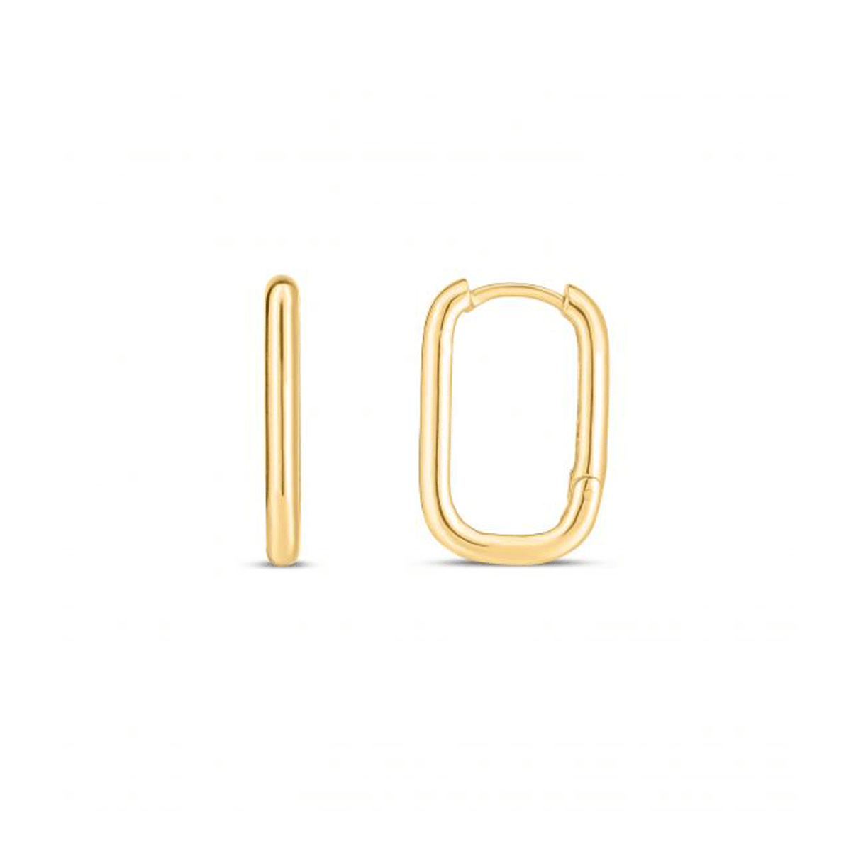 Hamilton Collection 14k Yellow Gold 19mm Paperclip Huggie Hoops