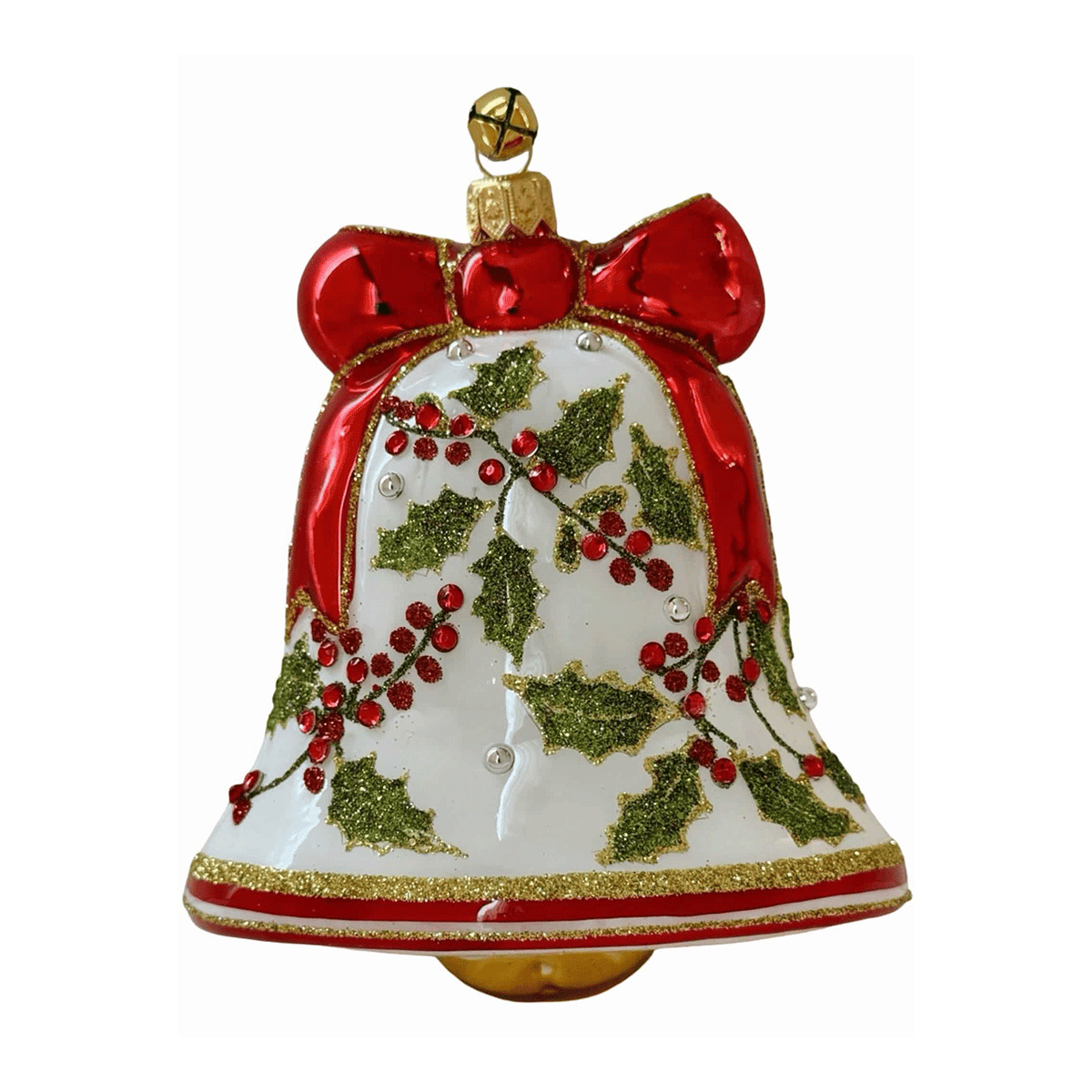 Holly Bell Ornament