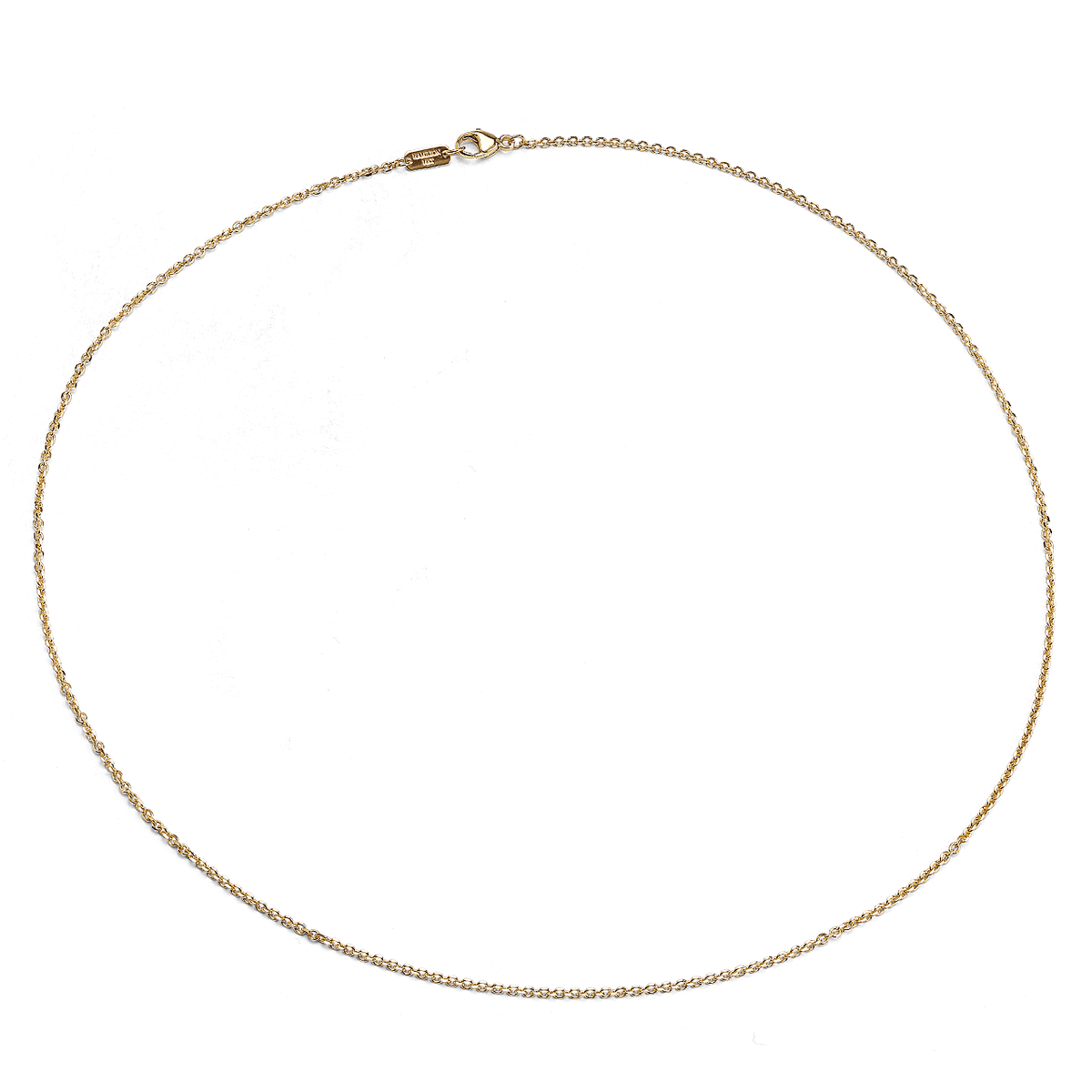Hamilton Collection Mercer 14k Yellow Recycled Gold 1.5mm Cable 18 Inch Necklace