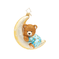 Christopher Radko Blue Moonlight Snuggles Ornament