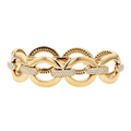 18k Gold Diamond 2.02 Total Weight Link Stretch Bracelet