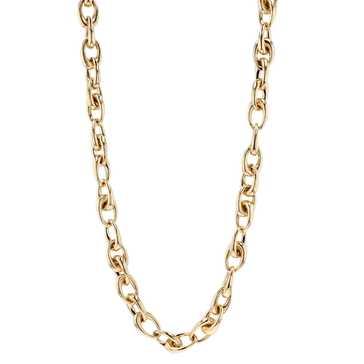 Hamilton Collection 14k Yellow Gold 10mm Teardrop Link 18 Inch Necklace
