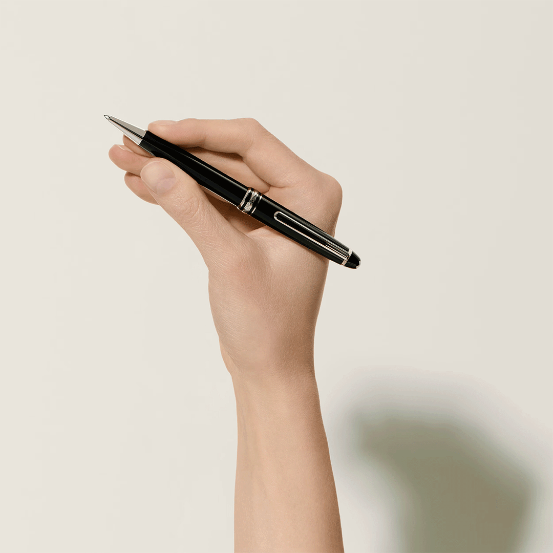 Montblanc Meisterstück Platinum-Coated Black Classique Ballpoint Pen