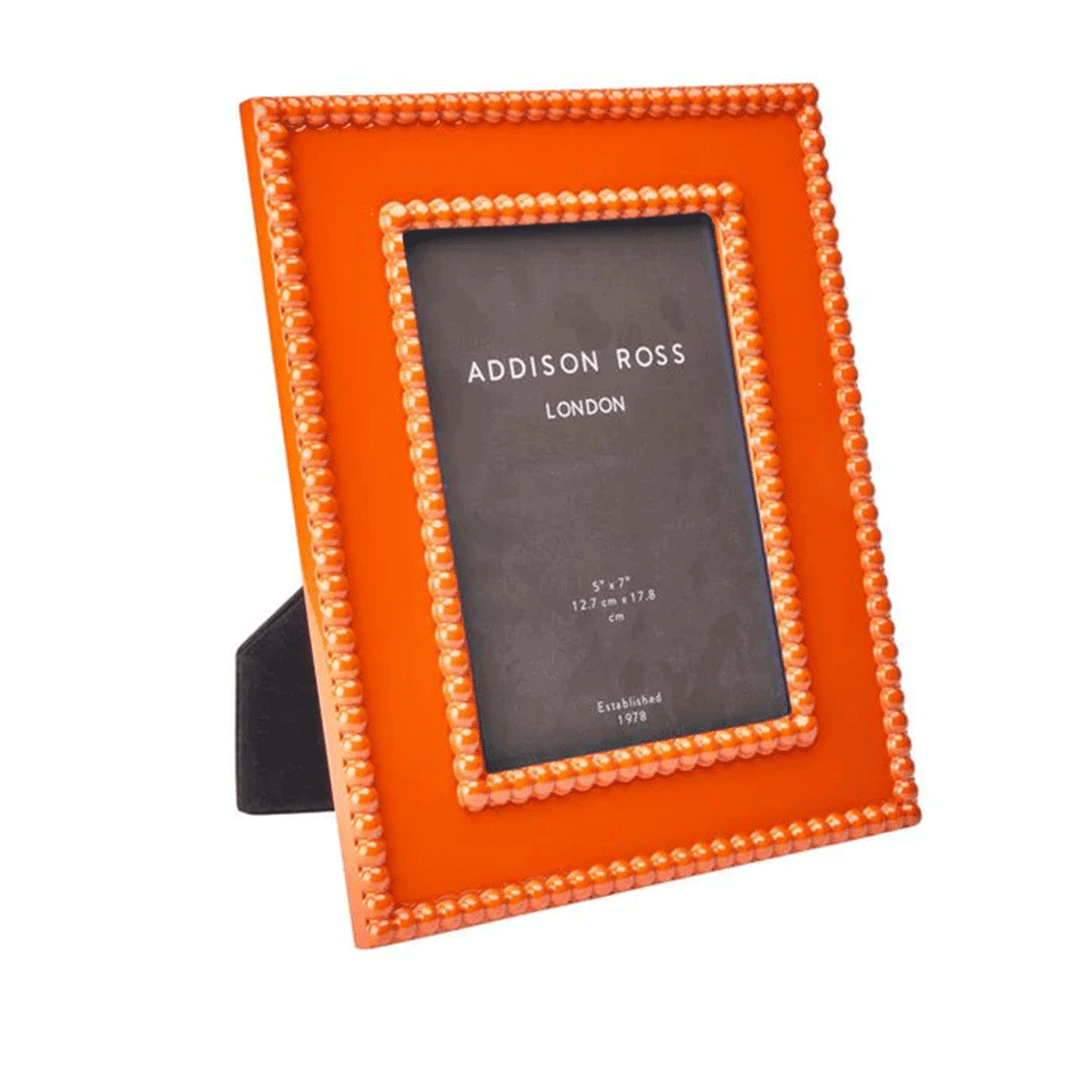 Orange Bobbin Lacquer 5 x 7 Frame