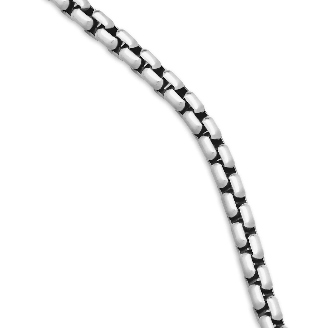 David Yurman Box Chain Necklace Sterling Silver, 4.8mm 18 Inches