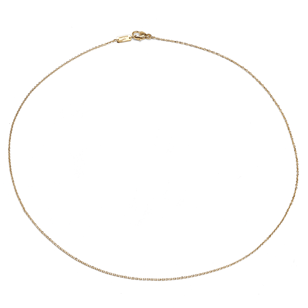 Hamilton Collection Mercer 14k Yellow Recycled Gold 1.2mm Cable 16 Inch Necklace