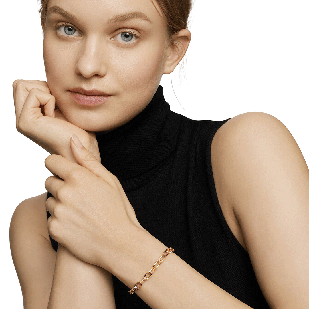 David Yurman Madison Chain Bold Bracelet in 18k Yellow Gold, 6mm
