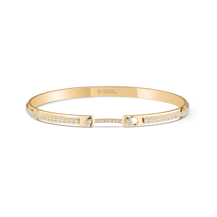 Nouvel Heritage Tuxedo Mood 18k Yellow Gold Bangle