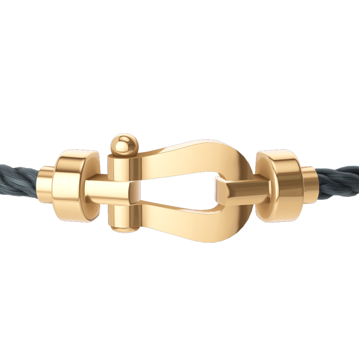 FRED Force 10 Storm Grey Cord with 18k Yellow Gold MD Buckle, Exclusively at Hamilton Jewelers