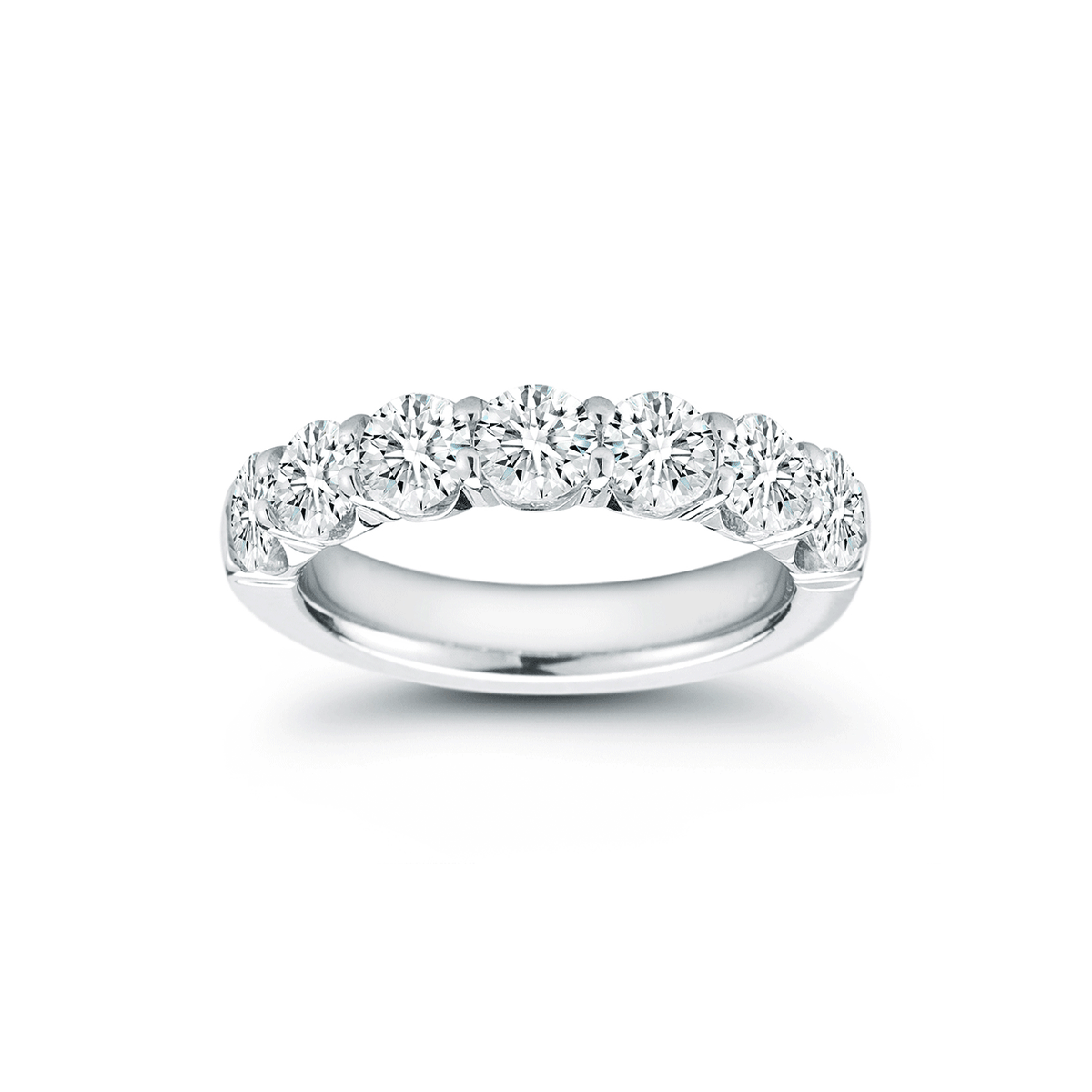 18k White Gold and 2.38 Total Weight Diamond Band