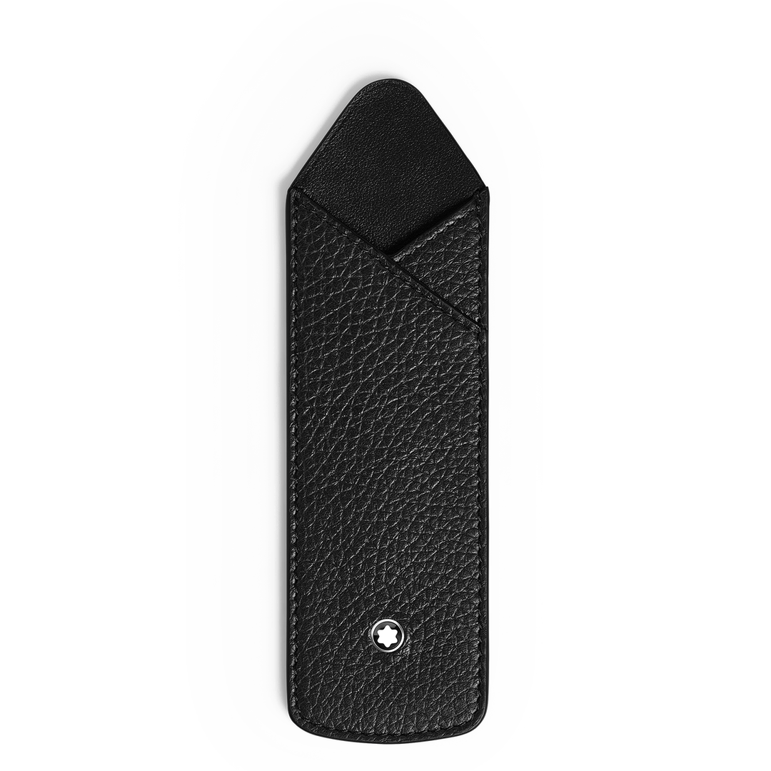 Montblanc 1-Pen Sleeve in Grain Black Leather
