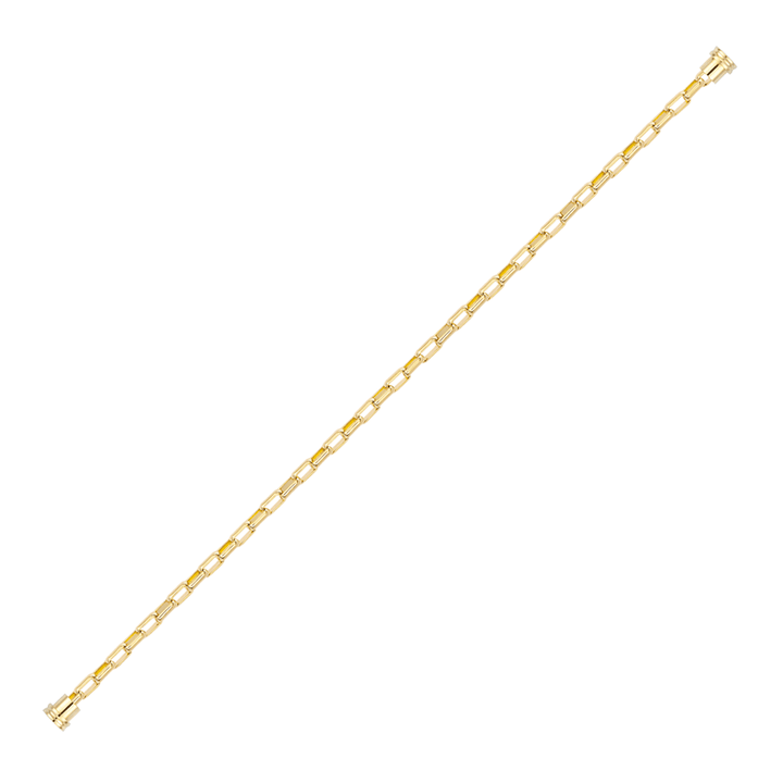 FRED 18k Yellow Gold Link Cable for Medium Model Bracelet Gold End Caps