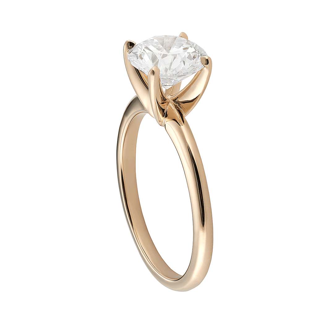 The Hamilton Select 2.00 CT I-J/SI 14k Yellow Gold Diamond Engagement Ring GIA Certified