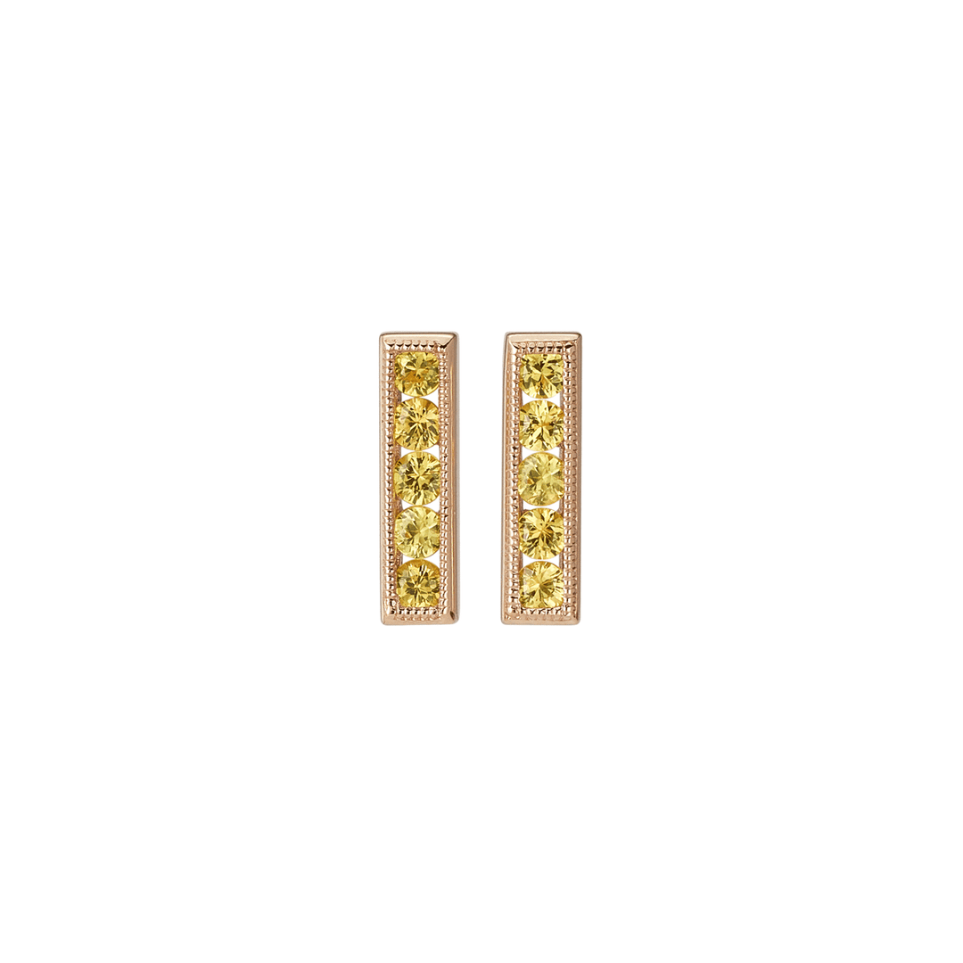 14k Yellow Gold and Yellow Sapphire Earrings