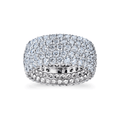 18k White Gold and 4.50 Total Weight Diamond Eternity Band