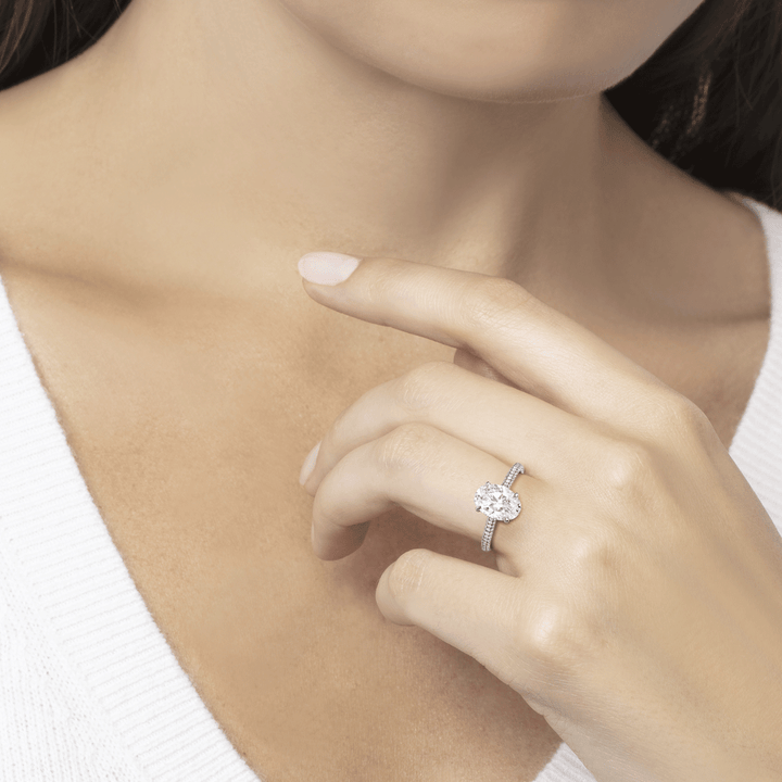 Olivia Platinum and Diamond Engagement Ring Mounting