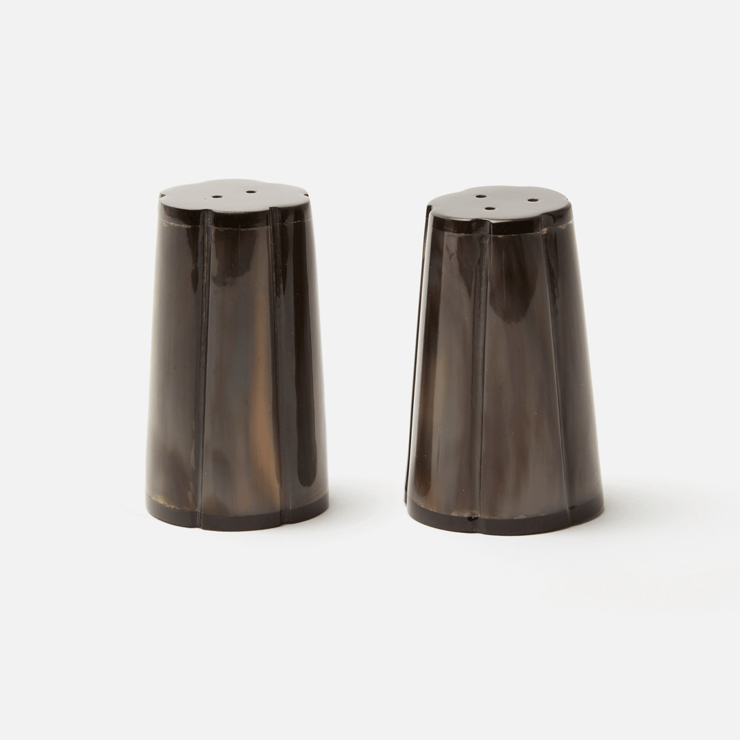 Horn Large Salt and Pepper Shakers