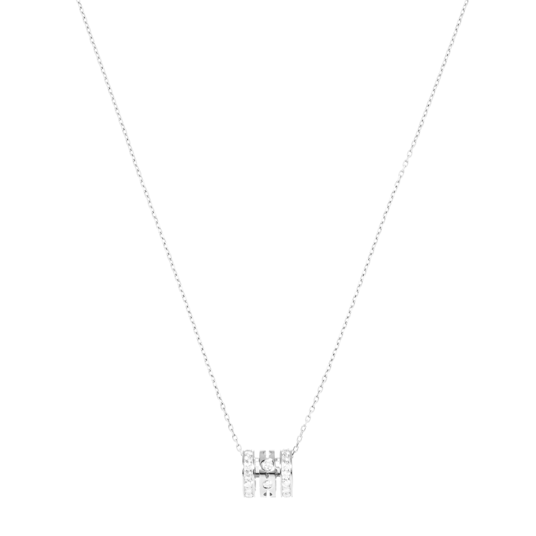 Dinh Van 18k White Gold Pulse .62 Total Weight Diamond Pendant