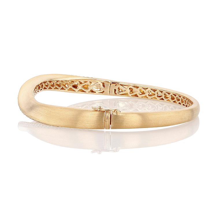 18k Yellow Gold and Diamond .50 Total Weight Bracelet