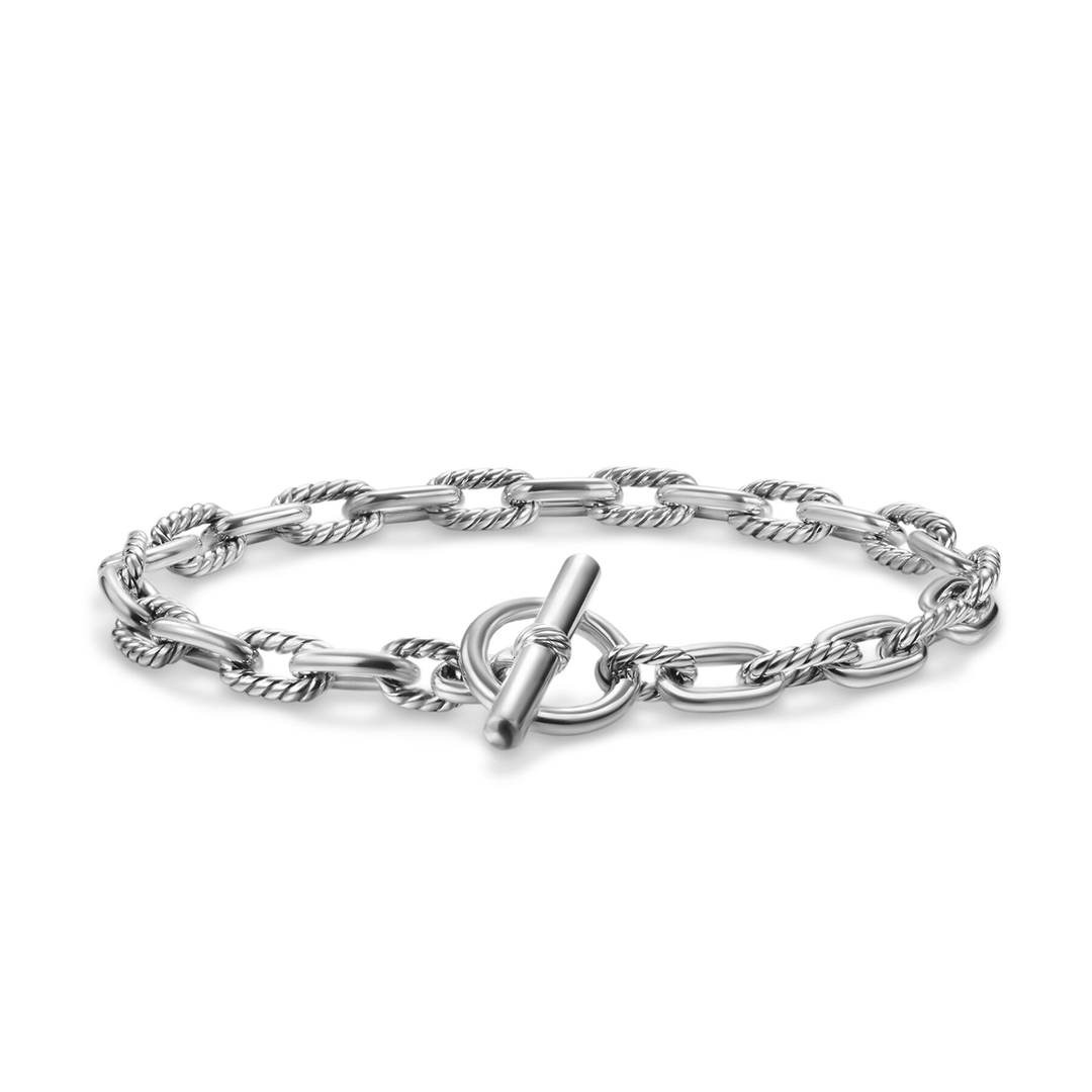 David Yurman DY Madison® Toggle Chain Bracelet Sterling Silver, 5.5mm Large