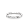 Hamilton Lisette Collection Platinum and 0.25 Total Weight Diamond Half Way Band