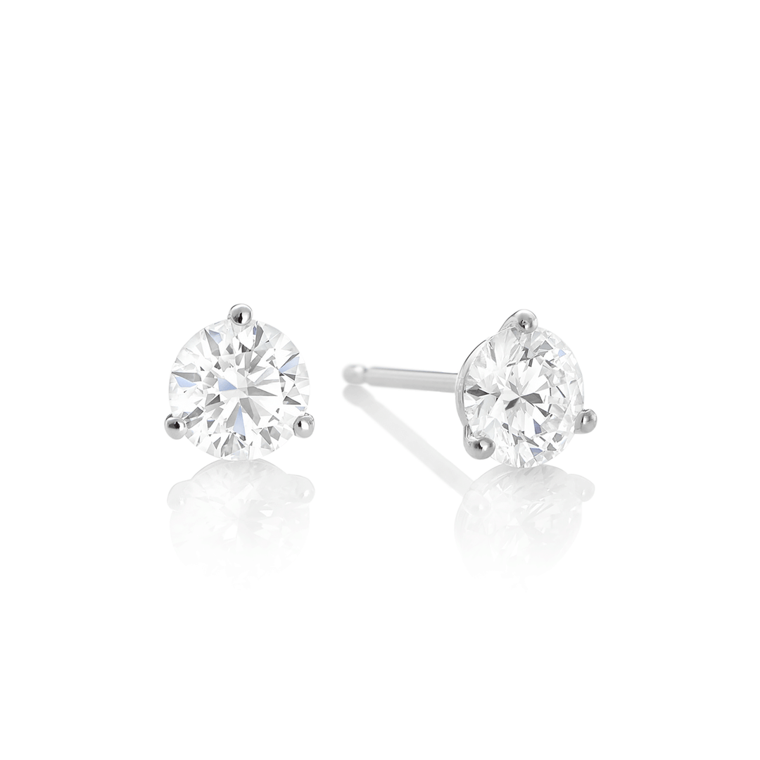 Hamilton Select Collection 14k Gold and 2.00 Total Weight Diamond Studs
