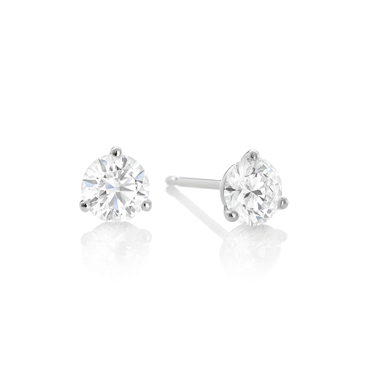 Hamilton Select Collection 14k Gold and 2.00 Total Weight Diamond Studs