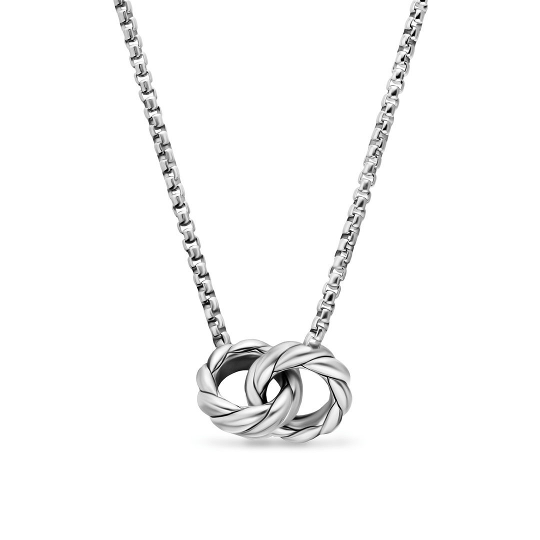 David Yurman Sculpted Cable Linked Necklace Sterling Silver, 9.2mm