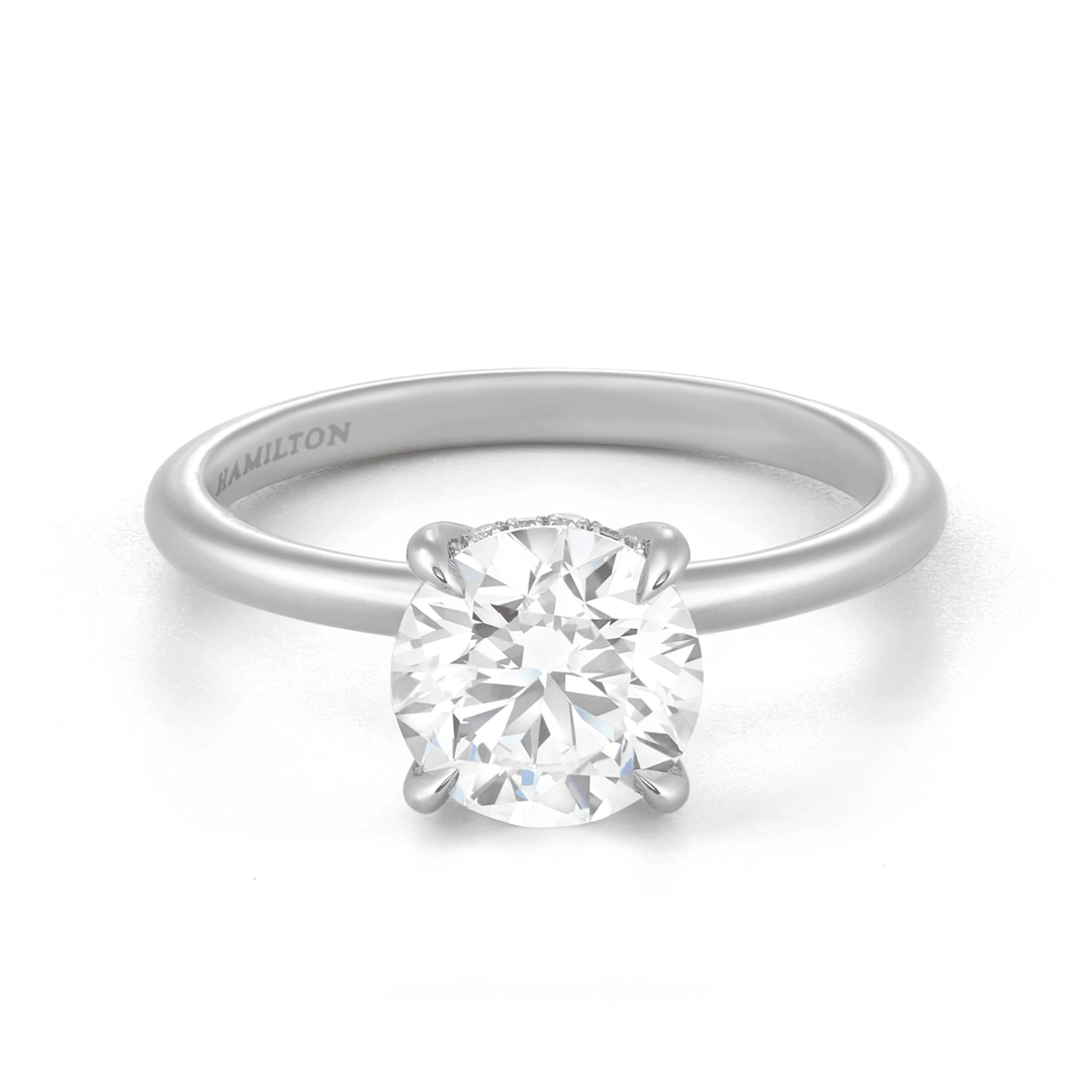 The Hamilton Silhouette Diamond Mounting in 18k White Gold