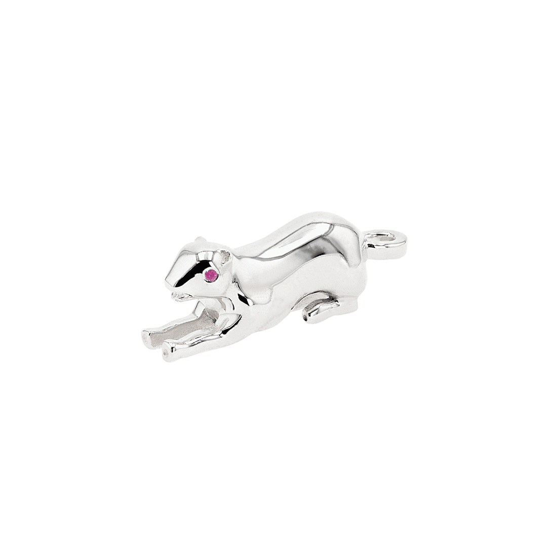 Hamilton Palmer Square Tiger Charm Sterling Silver